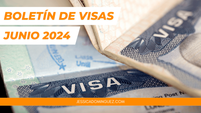 Junio 2024: YA SALIÓ el Boletín de Visas